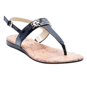 🆕 G by Guess Jemma Ornament Sling Thong Leather T Strap Sandals