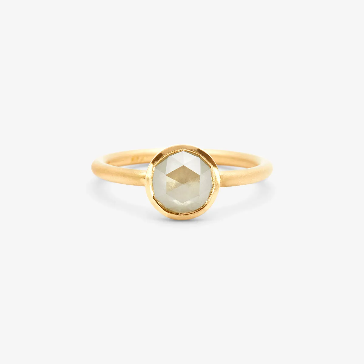 1.17 Carat One-of-a-Kind Rose Cut Grey Diamond Ring | DR86-OOAK
