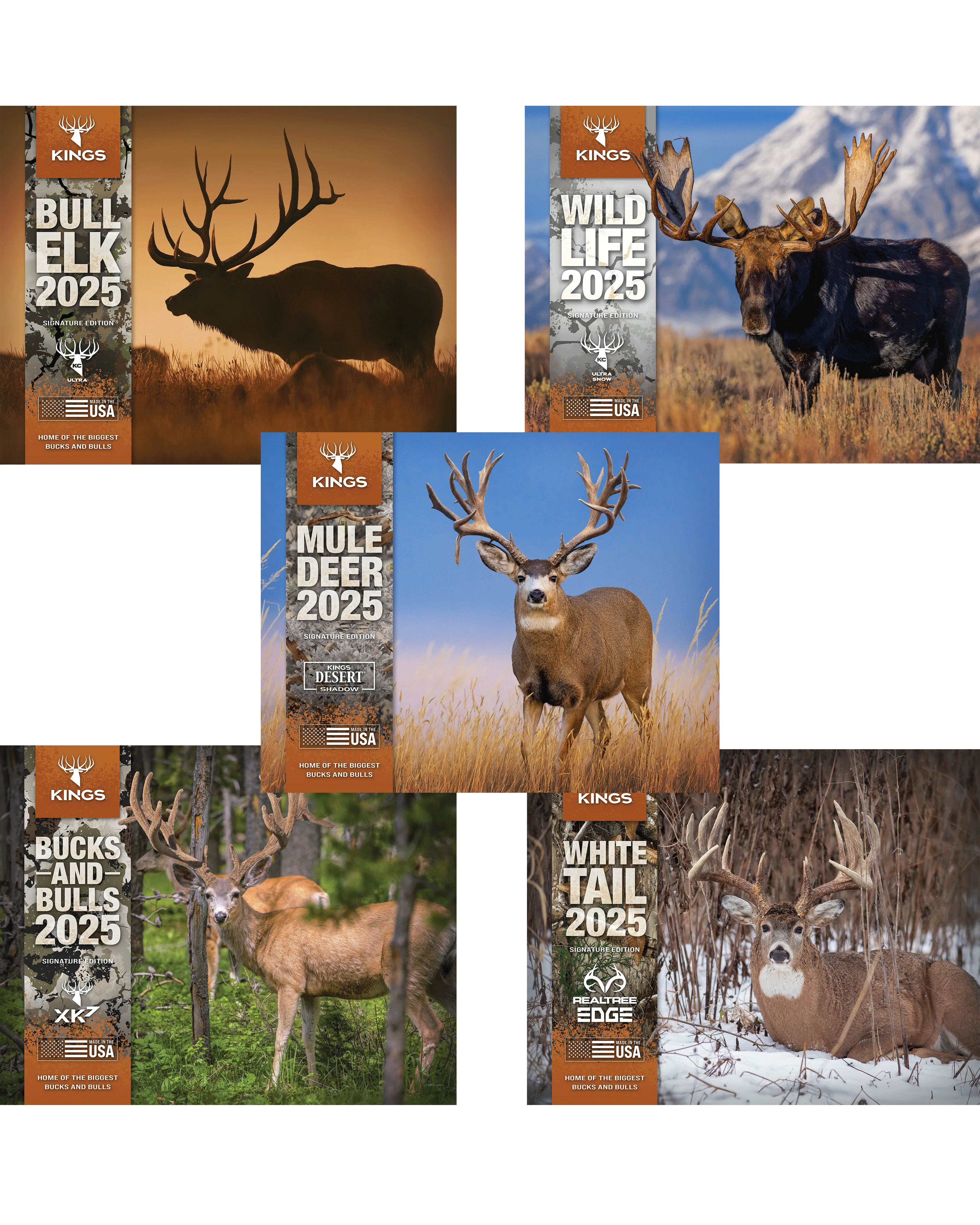 2025 Kings Calendar 5-Pack Bundle