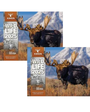 2025 Kings Wildlife Calendar TWIN PACK