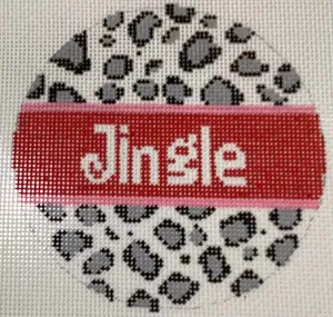21-126 Jingle Animal Print 4” Round