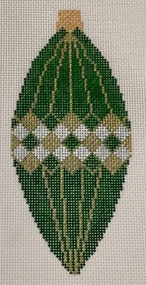 22-213 Green/Gold Ornament