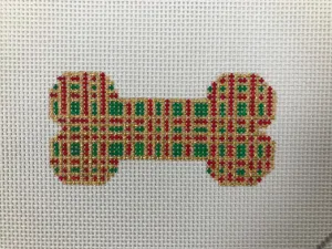 22-249 Dog Bone Christmas Plaid