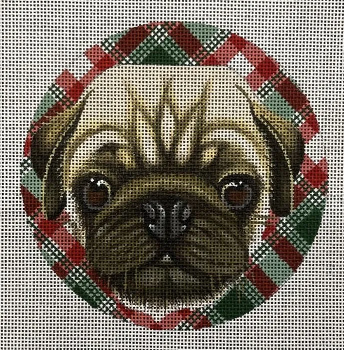 324 Pug Christmas Ornament