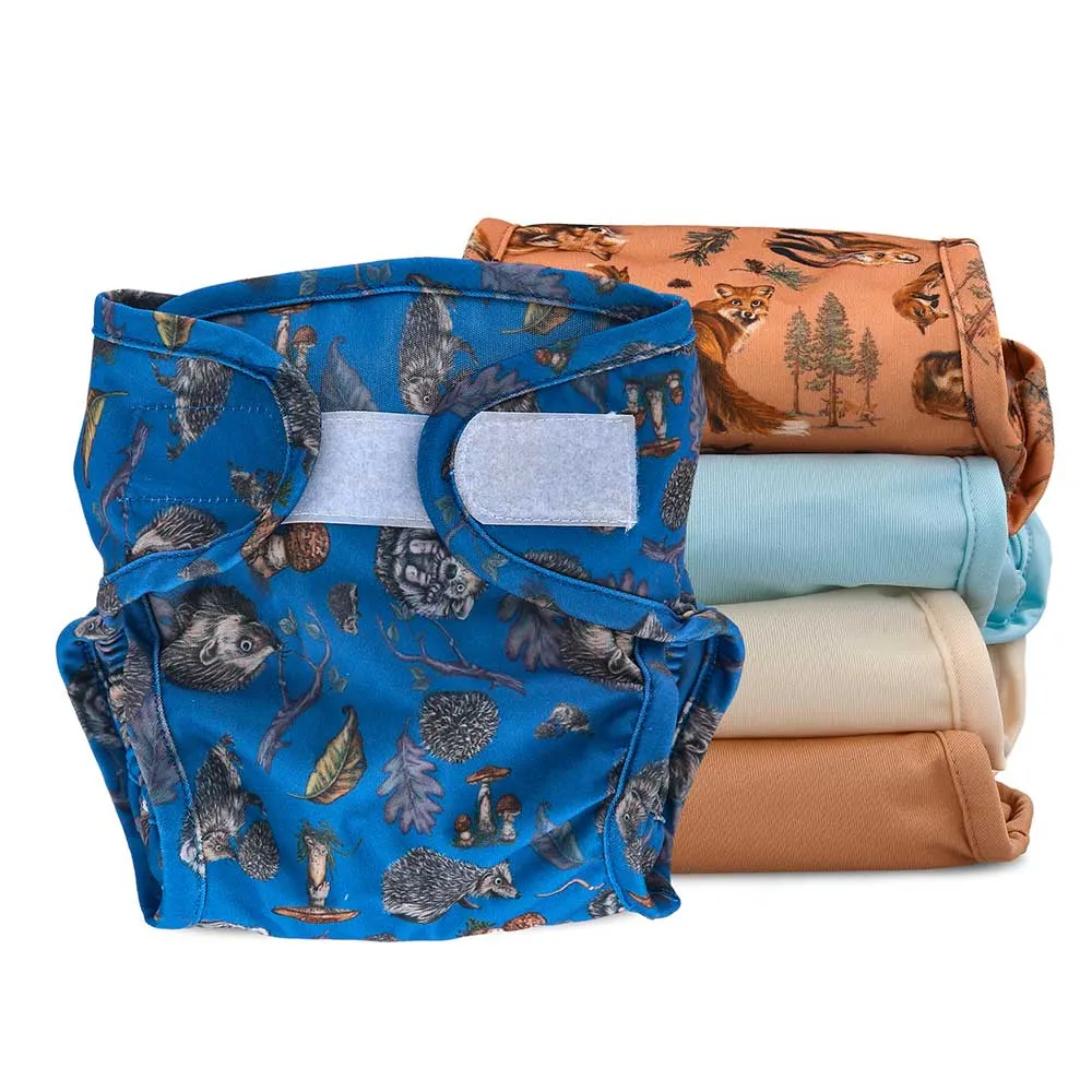 5 Pack Reusable Nappy Wraps