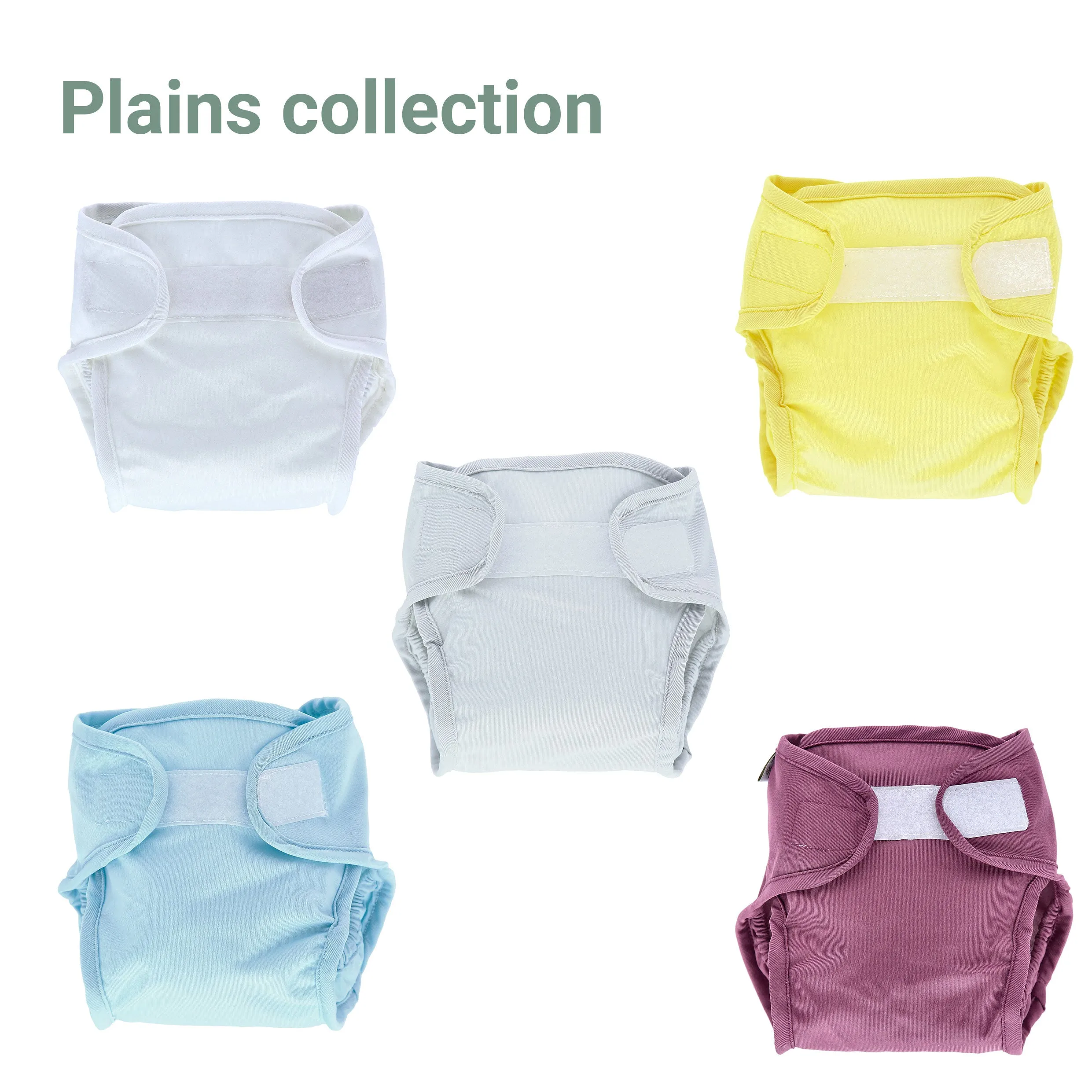 5 Pack Reusable Nappy Wraps