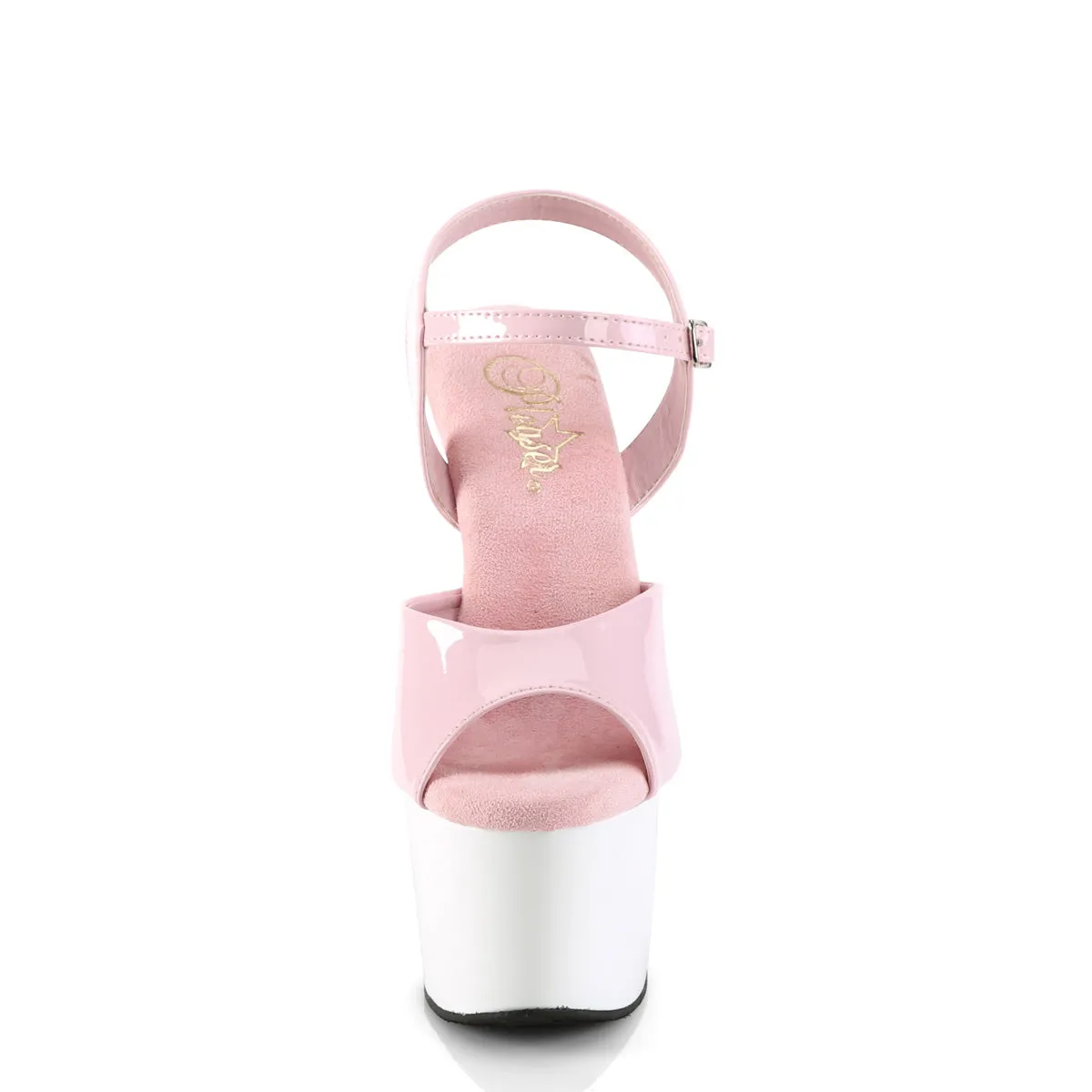 ADORE-709  Baby Pink Patent/White
