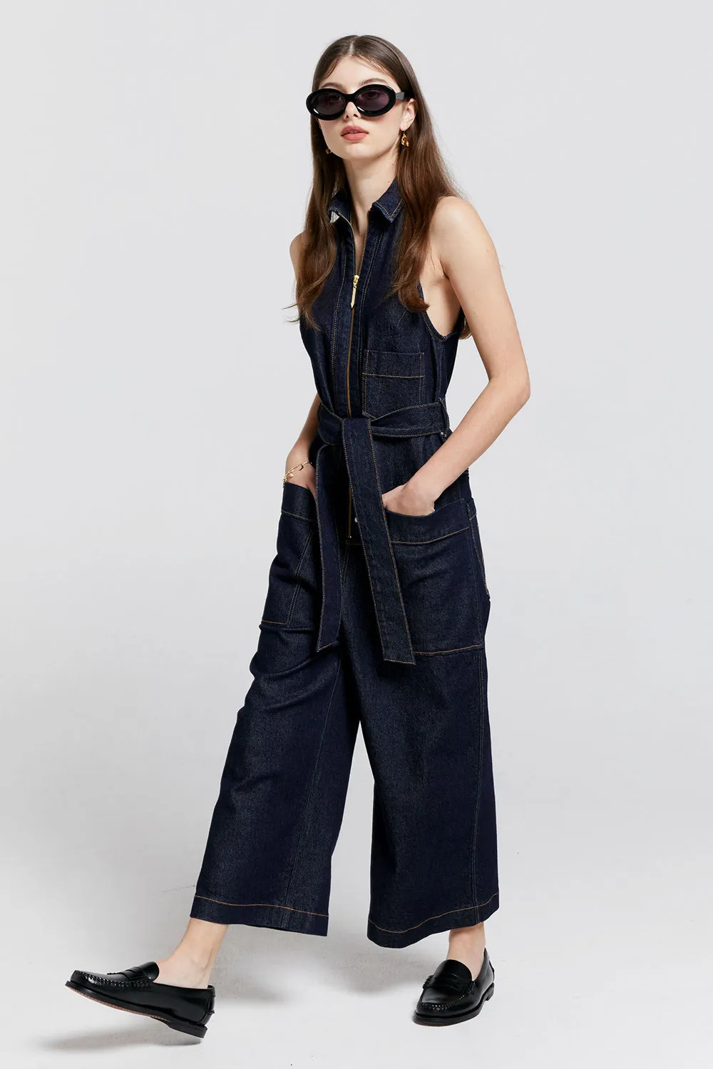 Aeronautical Jumpsuit Indigo Denim