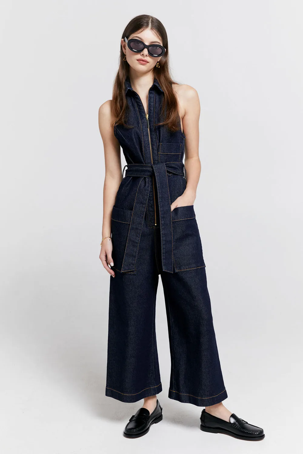 Aeronautical Jumpsuit Indigo Denim