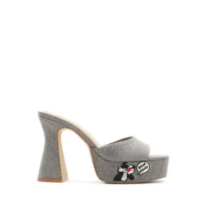 ALDO X LOONEY TUNES Ltplatform Women's Heeled Sandals - Dark Grey