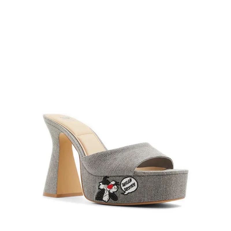 ALDO X LOONEY TUNES Ltplatform Women's Heeled Sandals - Dark Grey