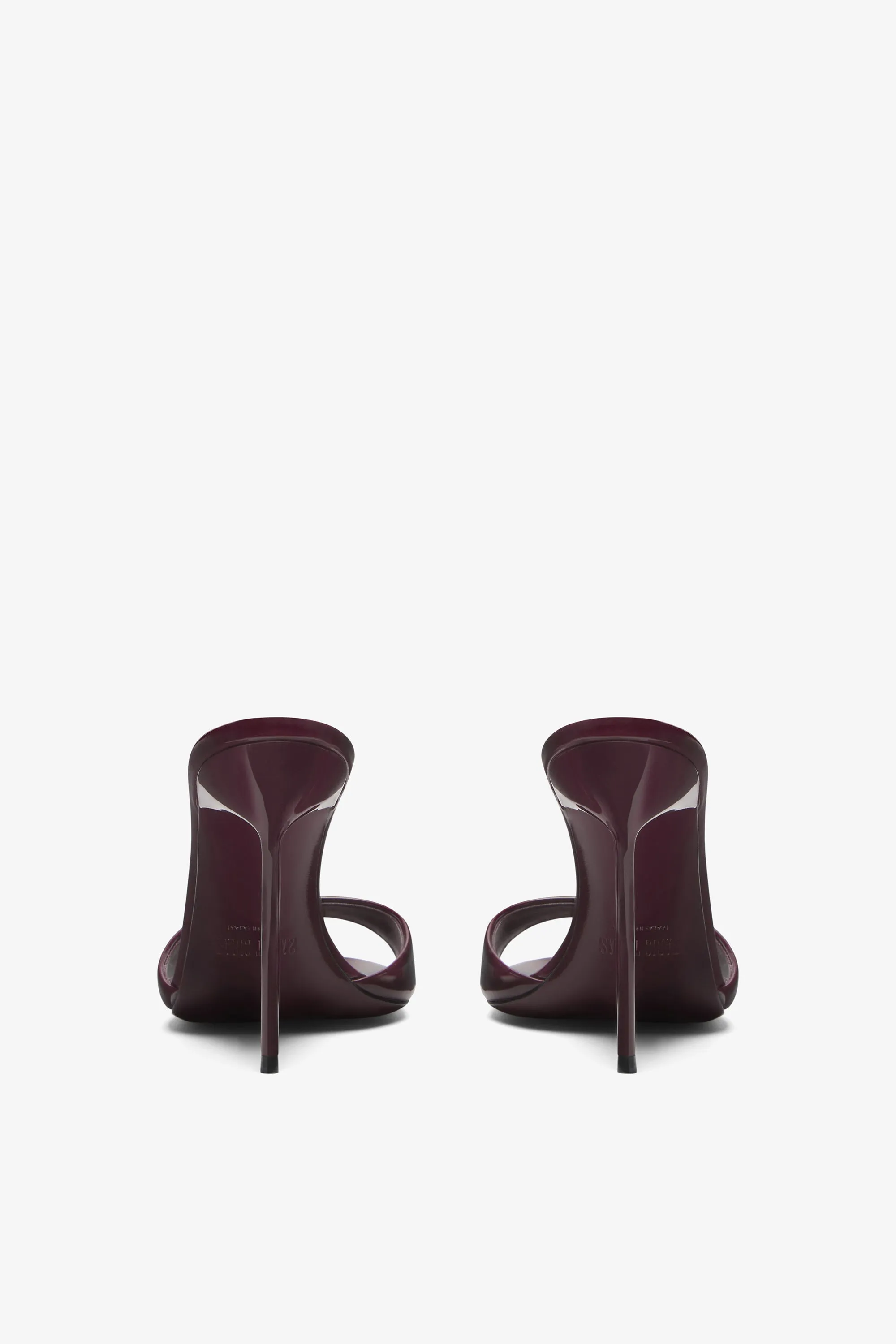 Amarena patent leather mules