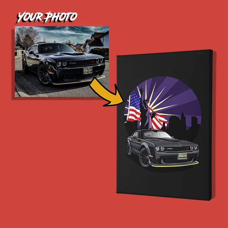 American Cars | Custom Print | Canvas