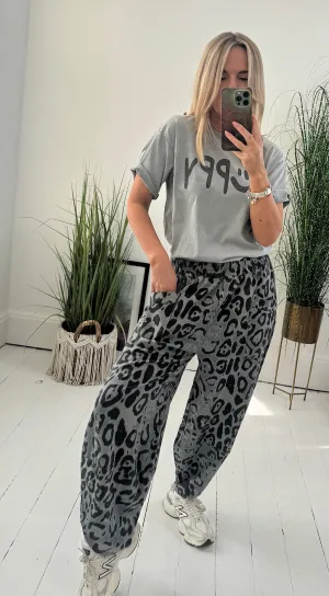 Animal Pocket Cocoon Pant Grey