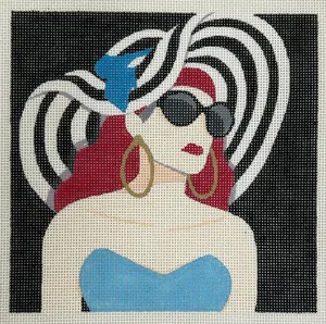AR-FF02 Femmes: In B & W Hat