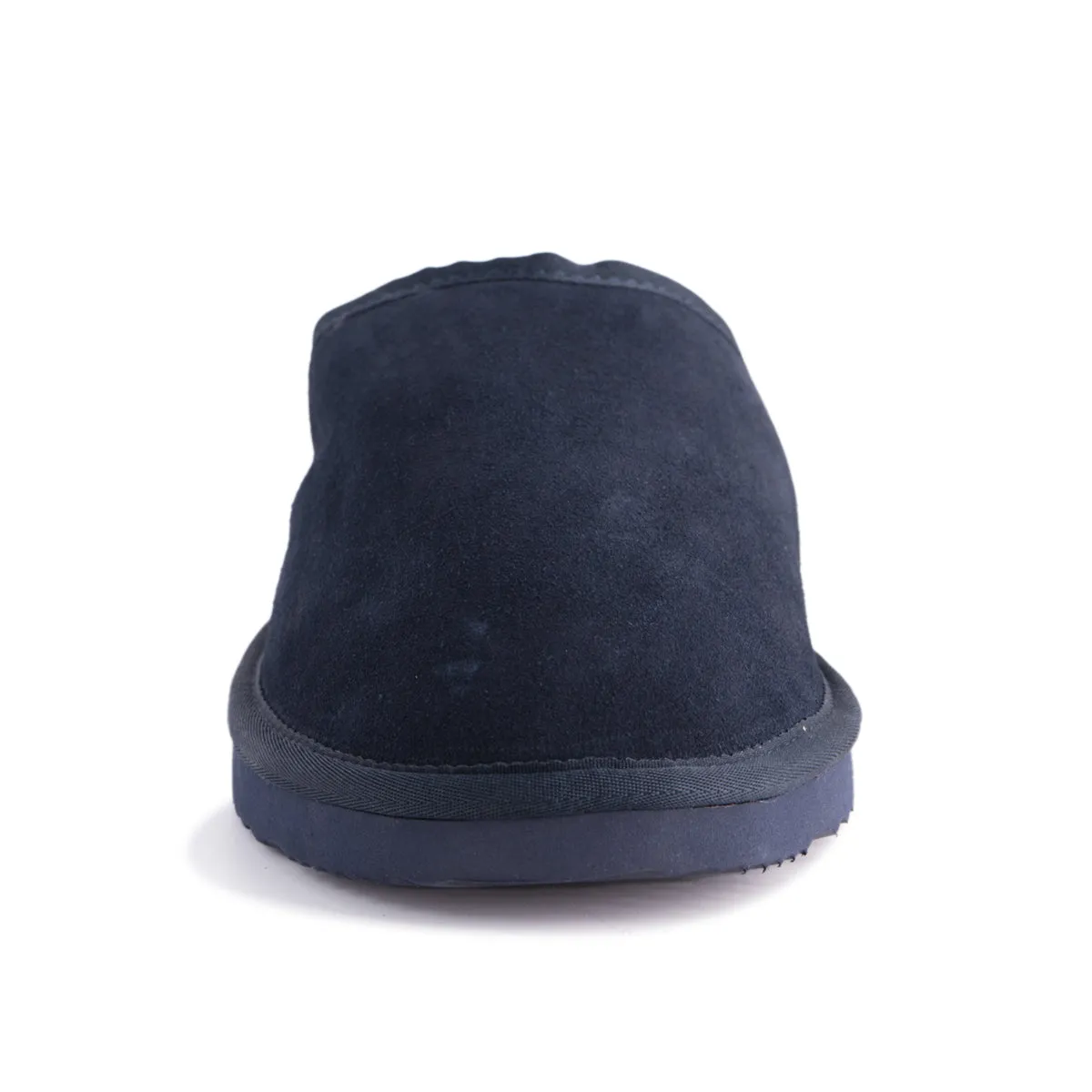 AUS WOOLI UGG UNISEX SHEEPSKIN WOOL Slippers - Navy