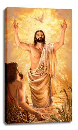 Baptism of Jesus Canvas Wall Art