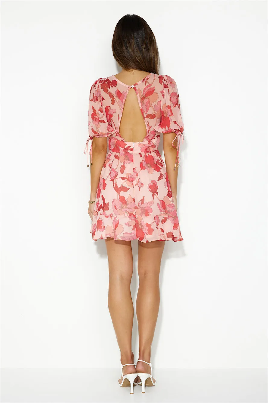 Beach Hopping Mini Dress Pink