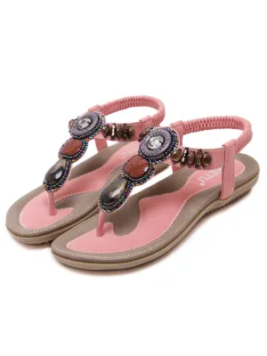 Blush Marble Beaded Sandal