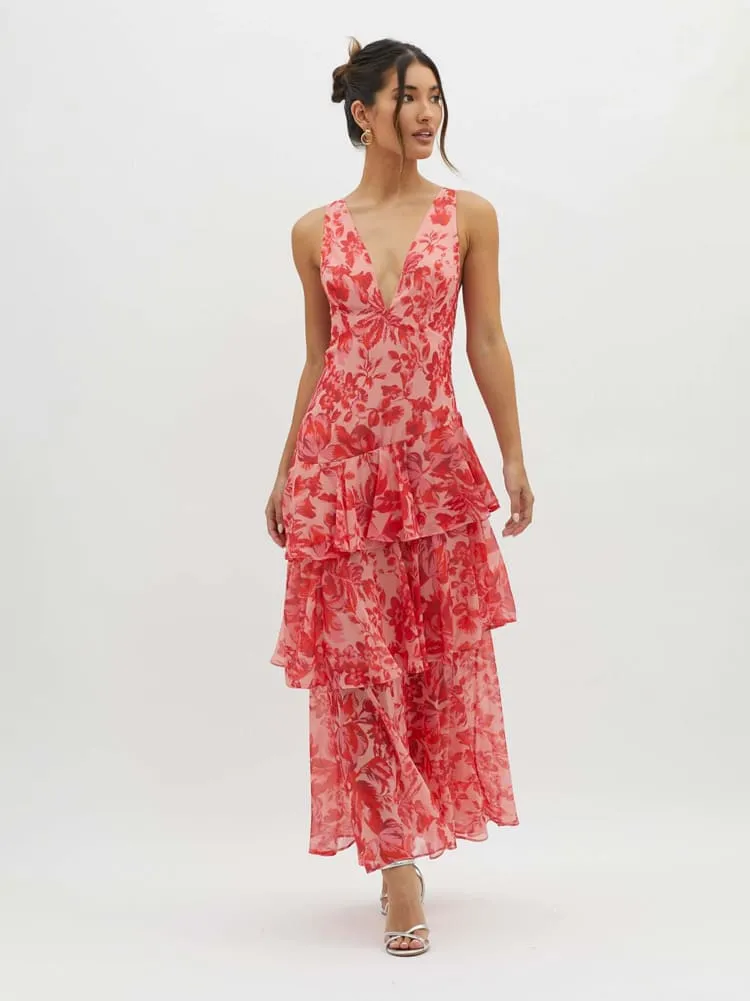 Bonava™ - Camellia Whisper Midi Dress