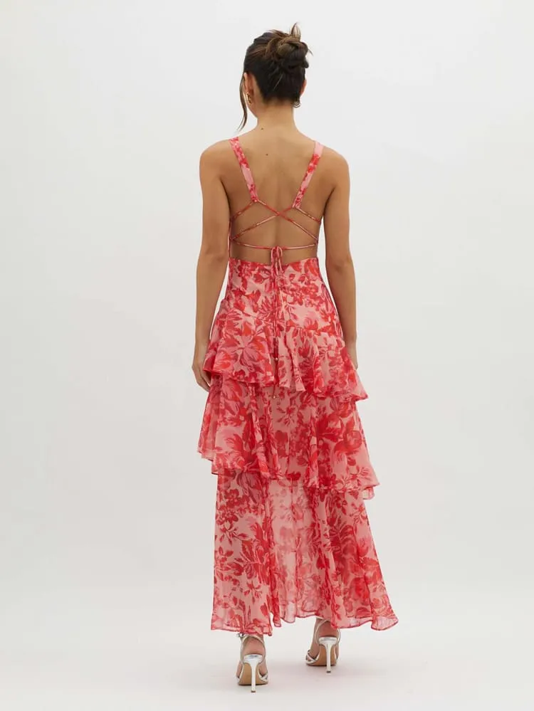 Bonava™ - Camellia Whisper Midi Dress