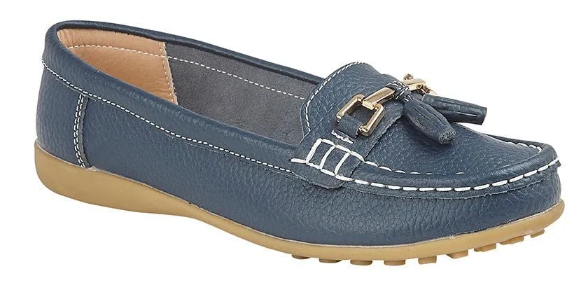 Boulevard L748NC Womens Tassle Loafer