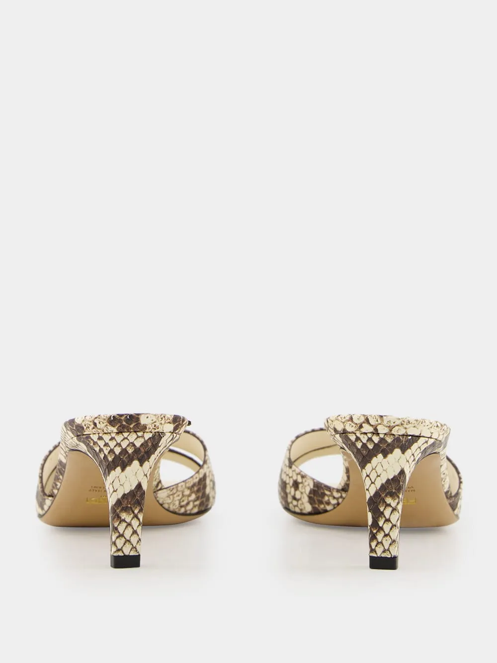Brown Ayers Medium-Heeled Sandals