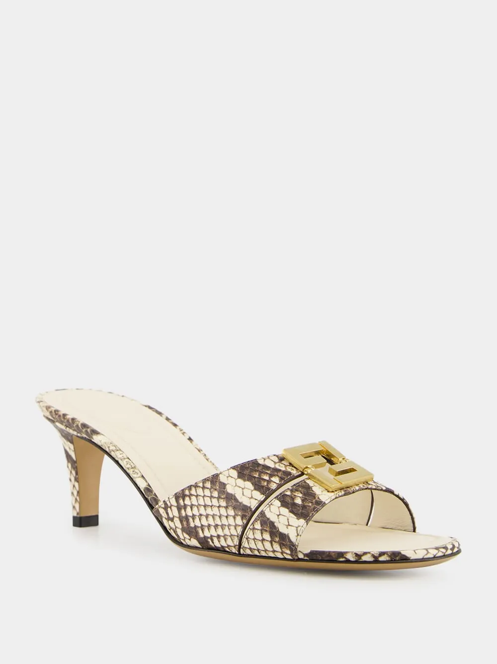 Brown Ayers Medium-Heeled Sandals