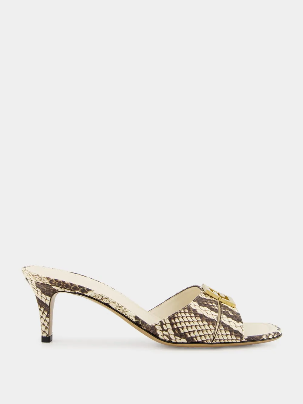 Brown Ayers Medium-Heeled Sandals