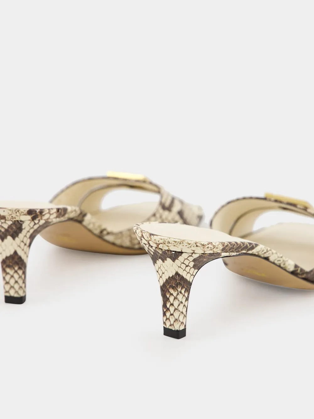 Brown Ayers Medium-Heeled Sandals