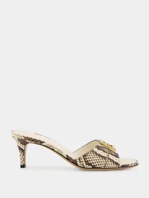 Brown Ayers Medium-Heeled Sandals