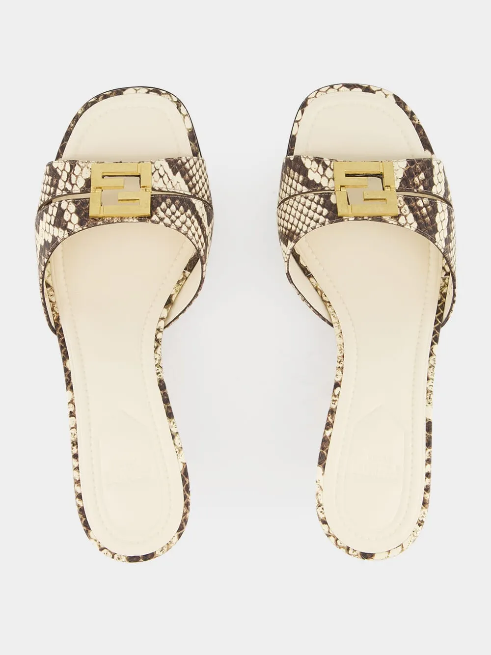 Brown Ayers Medium-Heeled Sandals