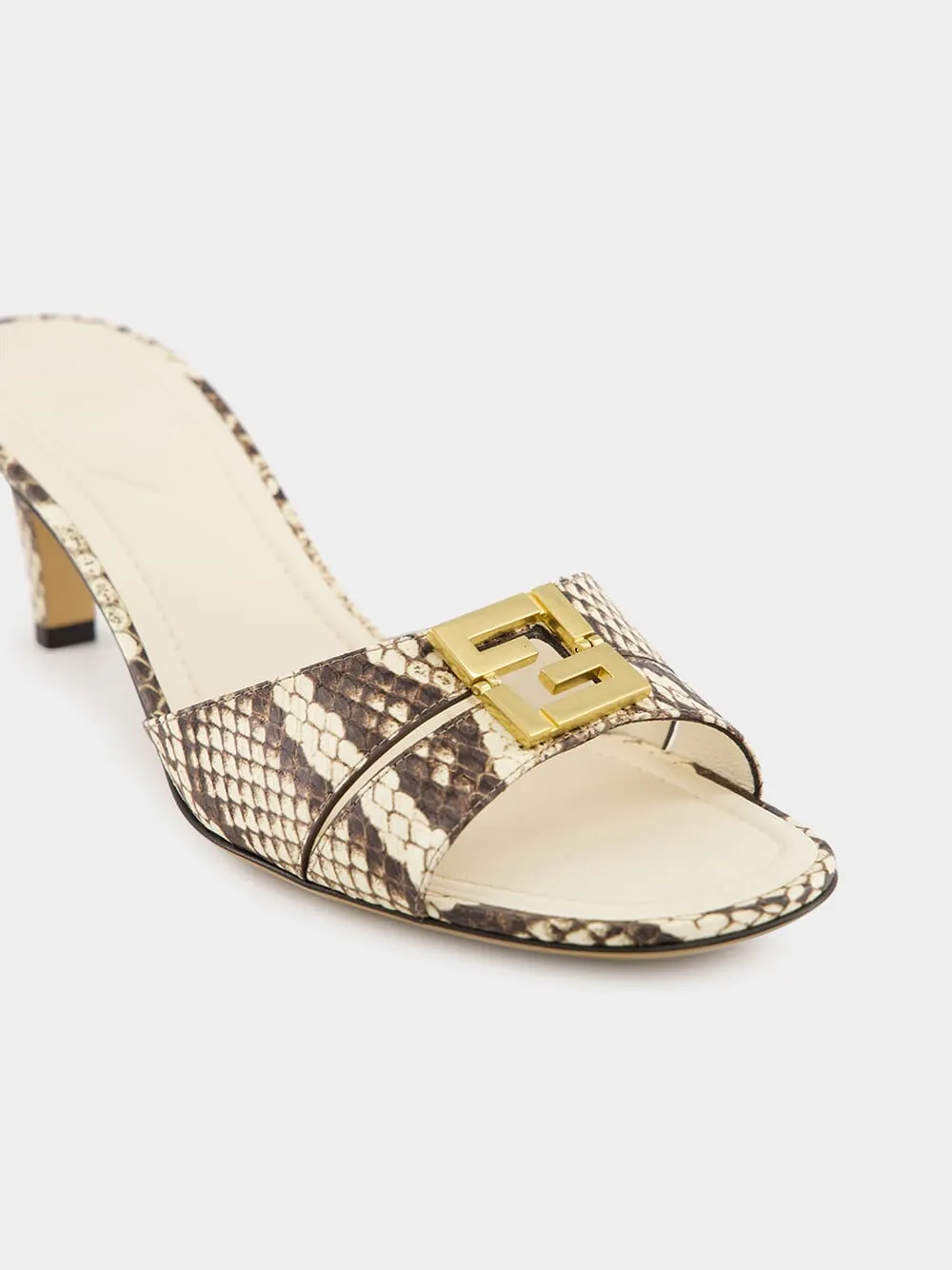 Brown Ayers Medium-Heeled Sandals