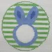 Bunny Blue Monogram Round