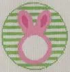 Bunny Pink Monogram Round