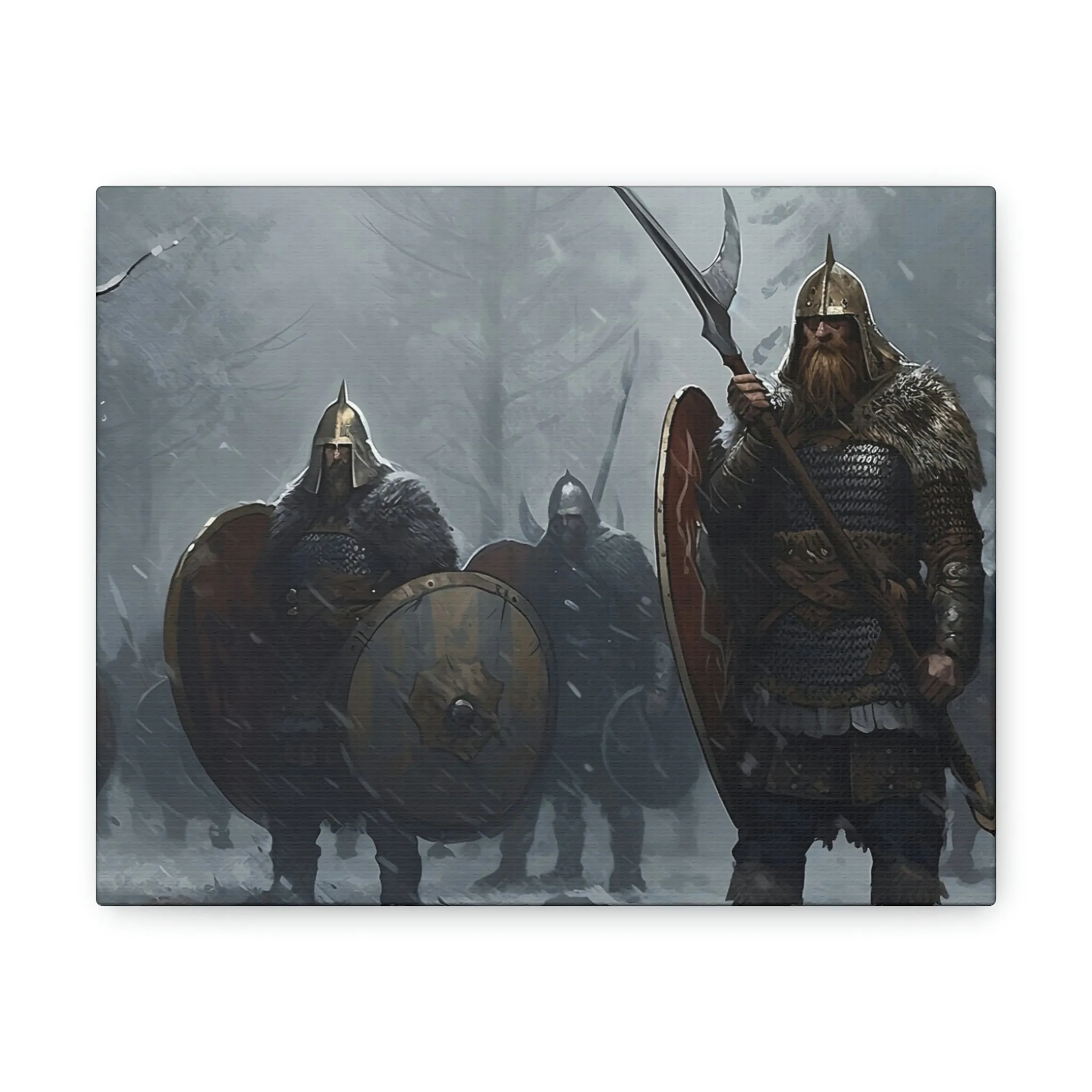 Canva 16:9 Group of Vikings in snow v1