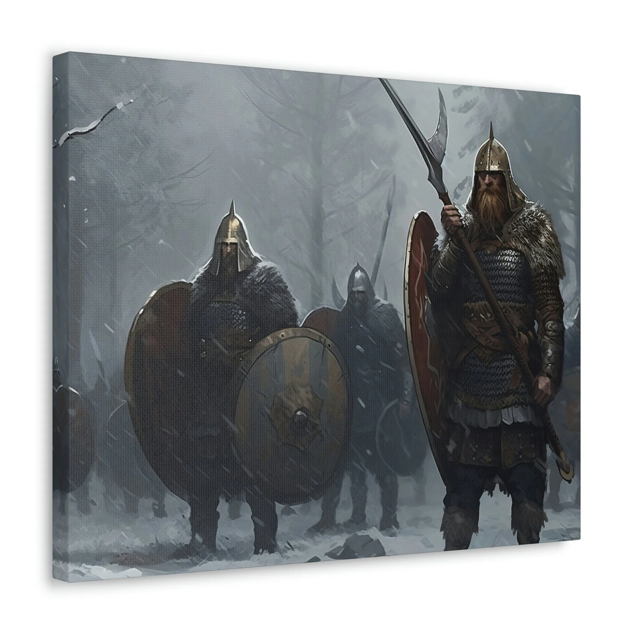 Canva 16:9 Group of Vikings in snow v1