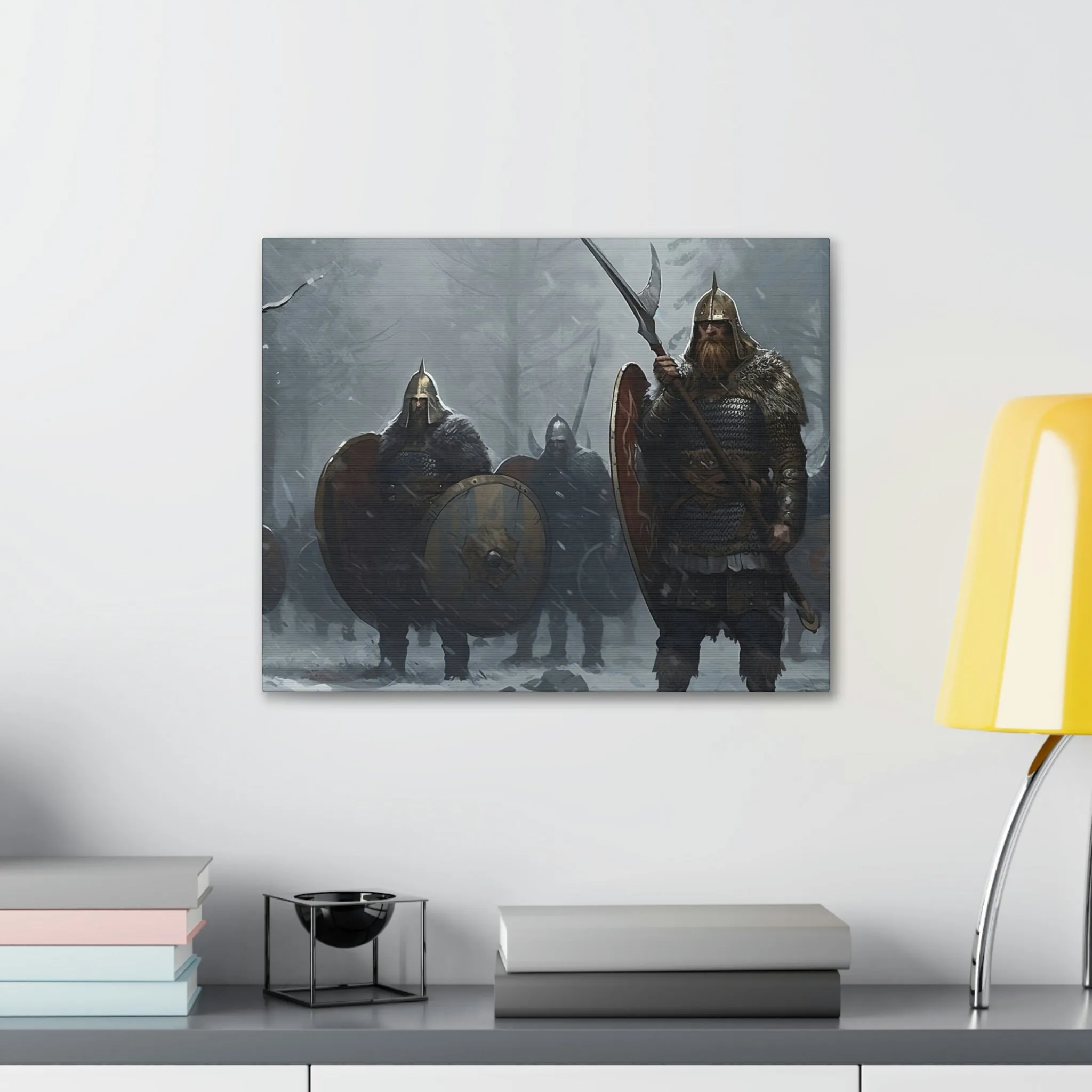 Canva 16:9 Group of Vikings in snow v1