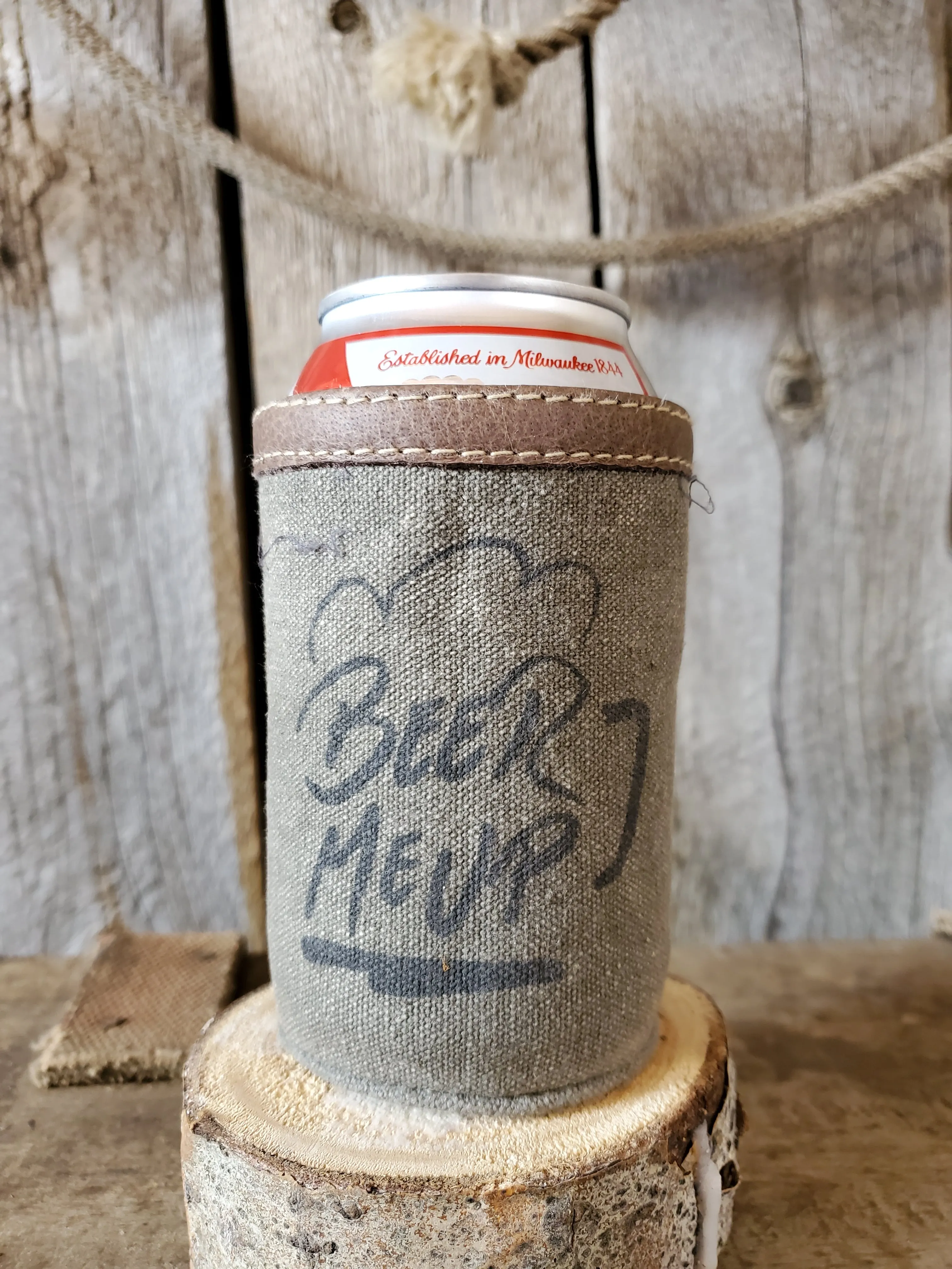 Canvas Beer Can Koozies