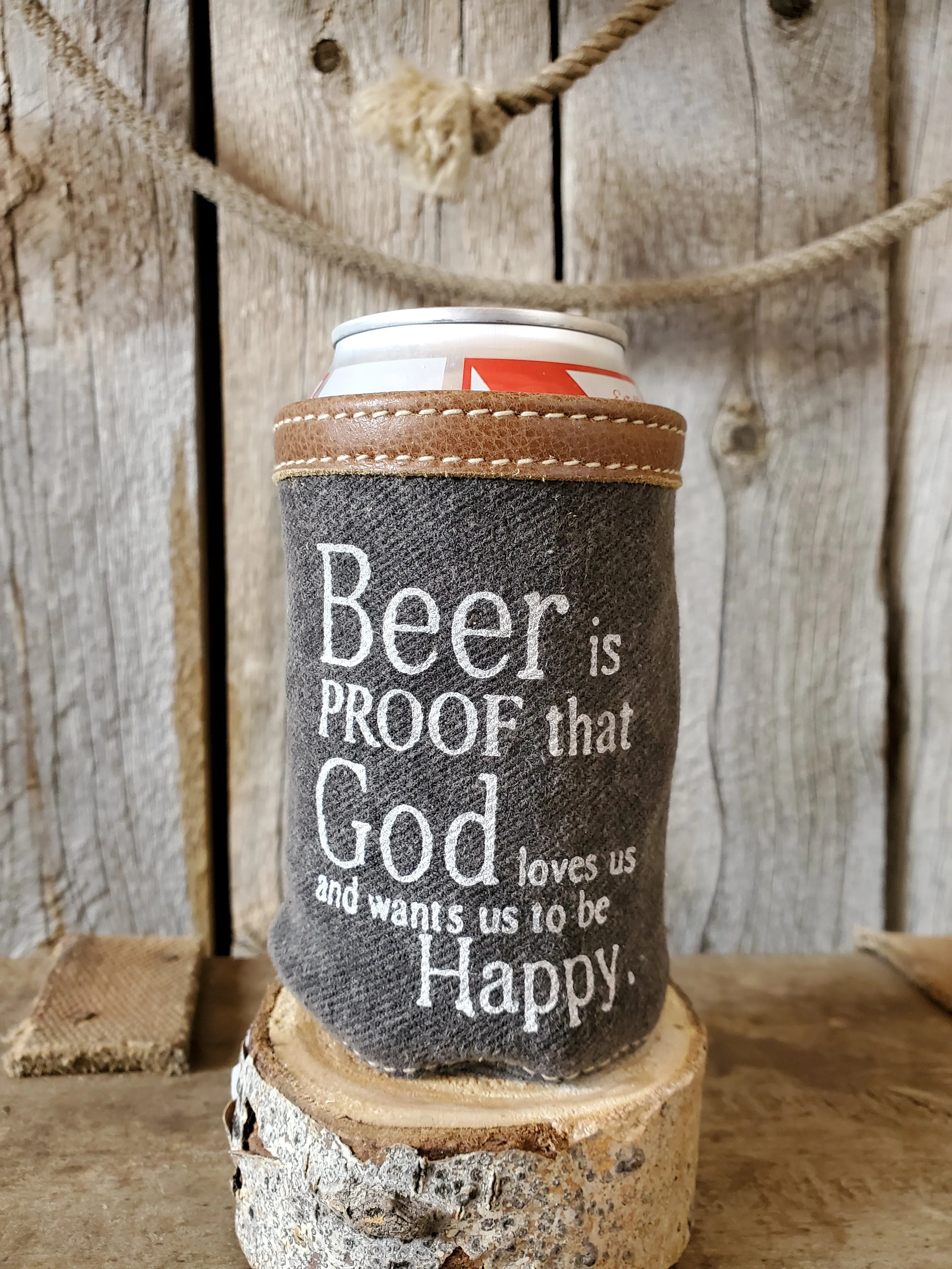 Canvas Beer Can Koozies