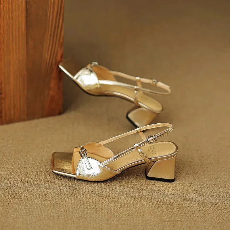 Capris Genuine Leather Sandals