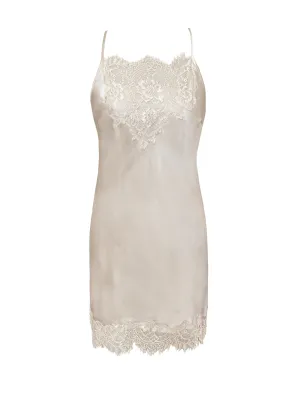 Chantal Bias Short Dress Pearl