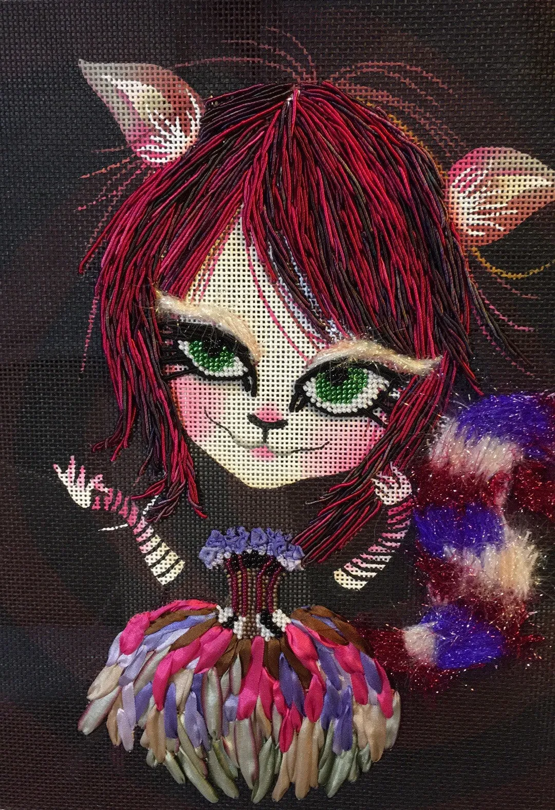 Cheshire Cat - Canvas, Stitch Guide & Instructional Videos