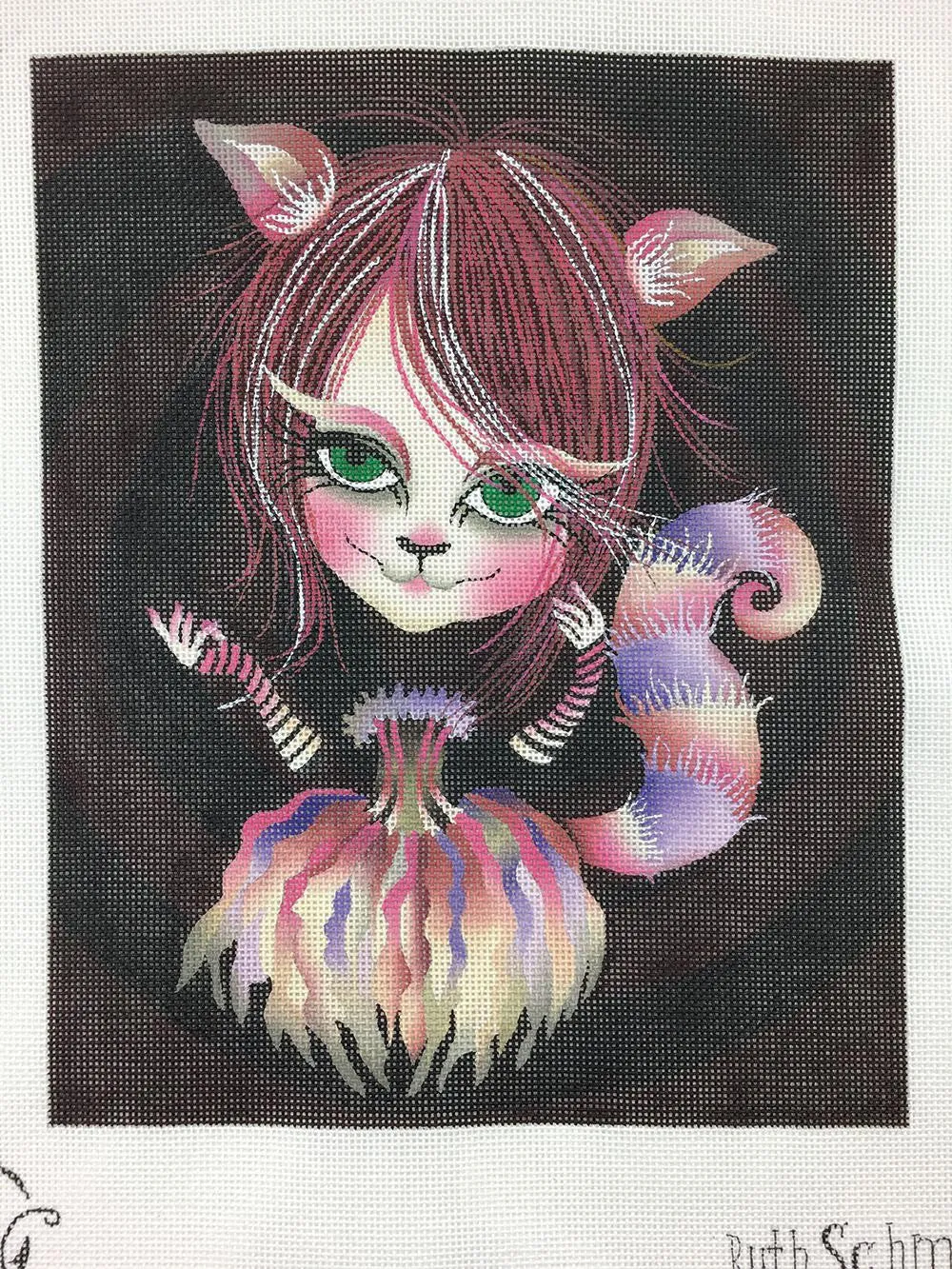 Cheshire Cat - Canvas, Stitch Guide & Instructional Videos