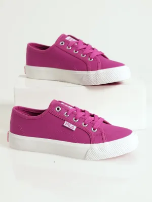 Chiara Canvas Lo Cut Sneaker - Fuschia