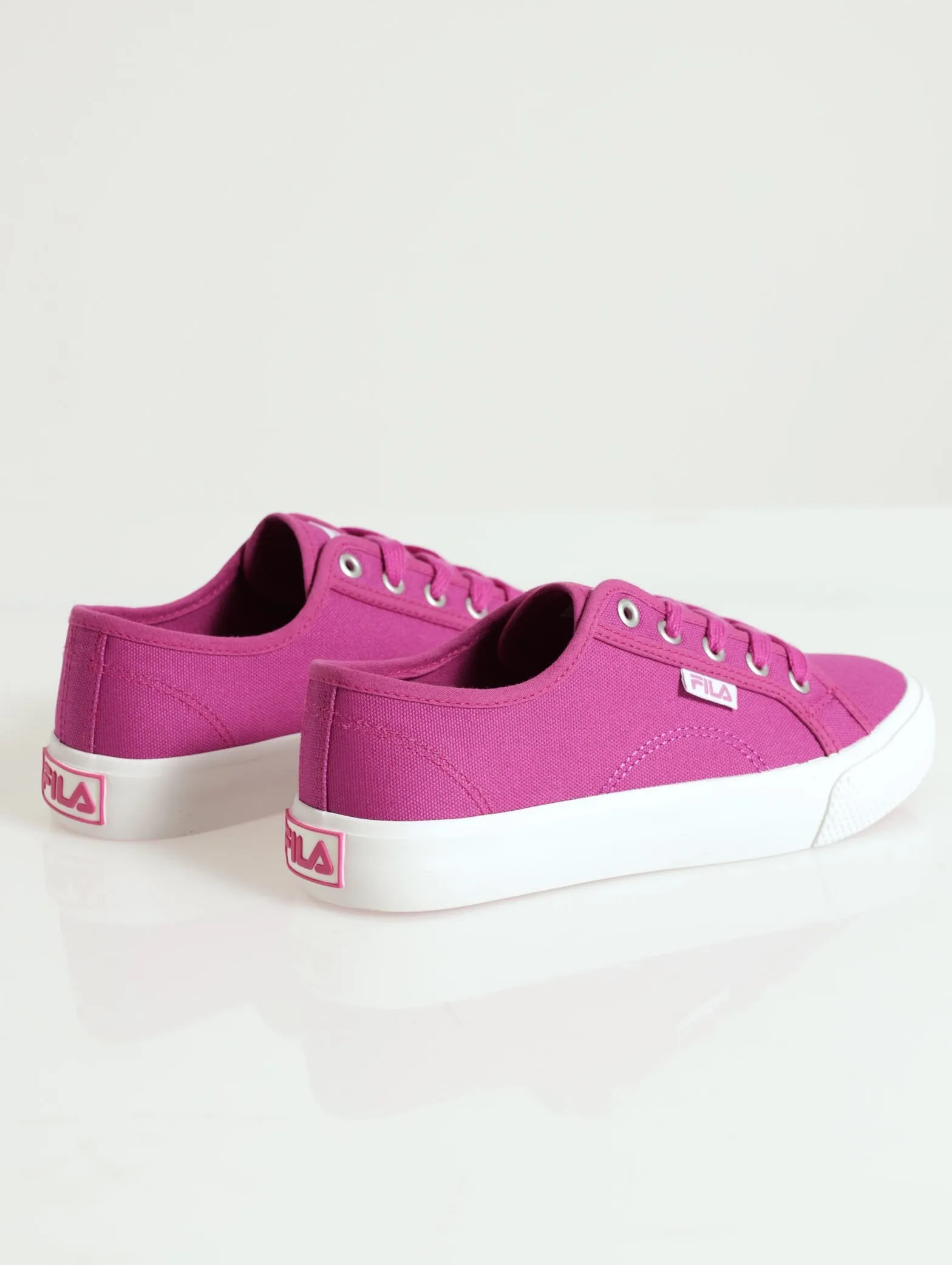 Chiara Canvas Lo Cut Sneaker - Fuschia