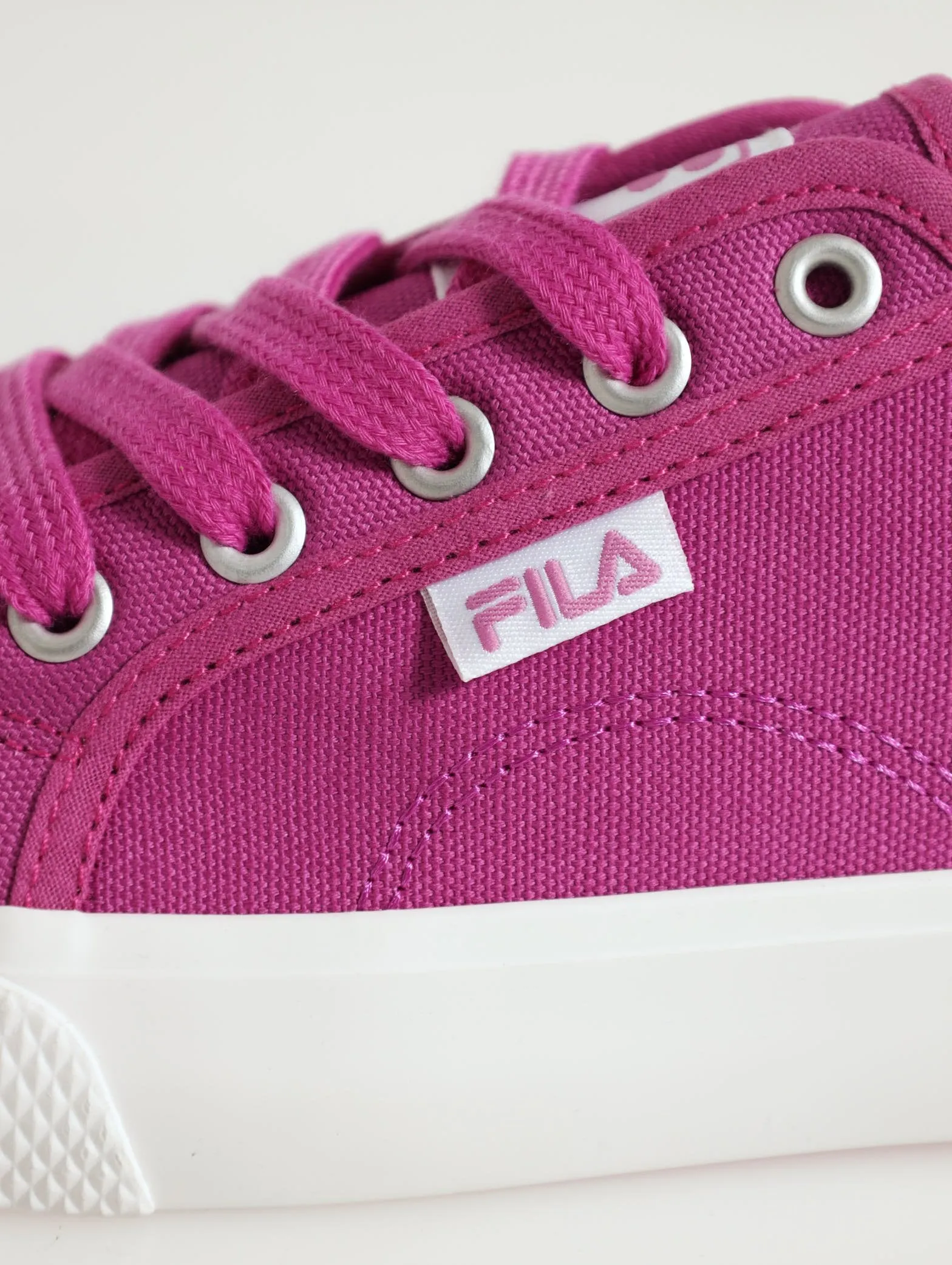 Chiara Canvas Lo Cut Sneaker - Fuschia