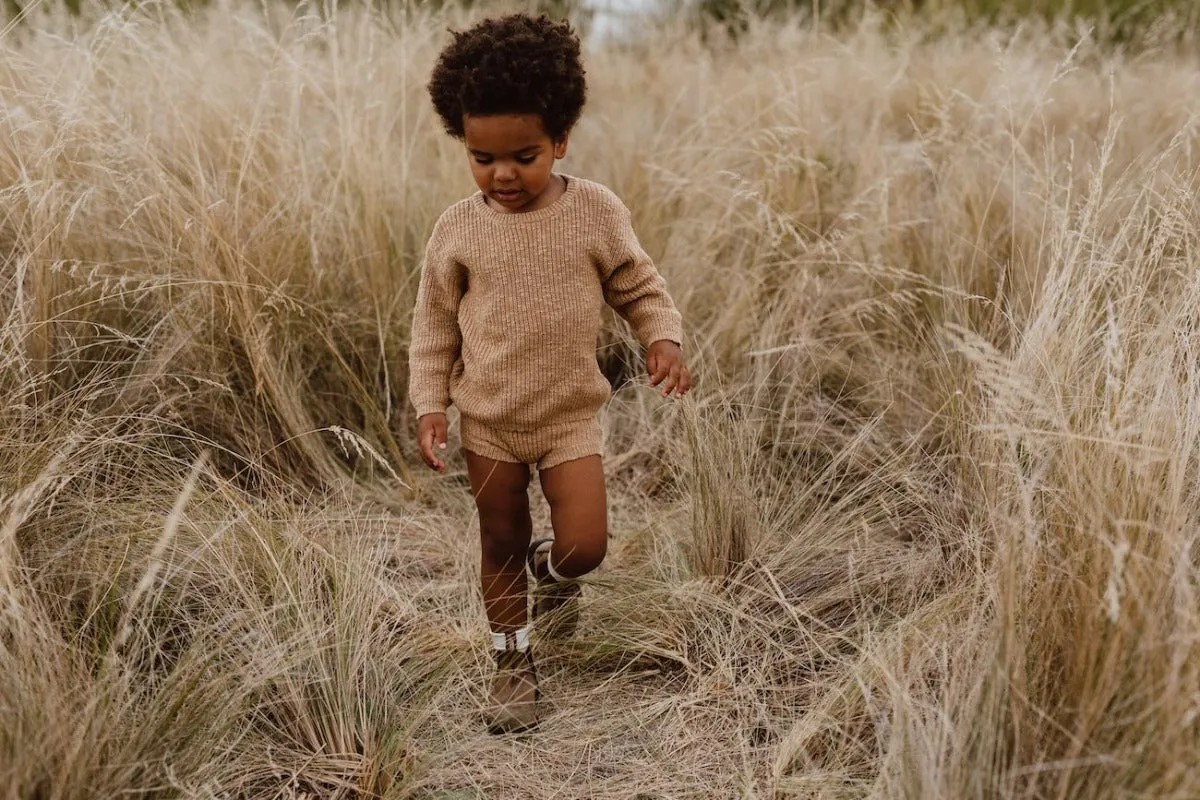 Chunky Rib Bloomers - Brown