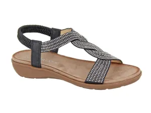Cipriata L456A Womens Elasticated Slingback Sandal
