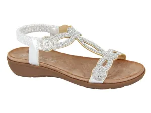 Cipriata L519FS Womens Jewelled Slingback Sandal